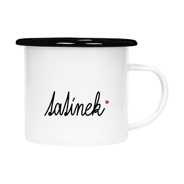 Plecháček - smaltový lem s potiskem Tatínek 